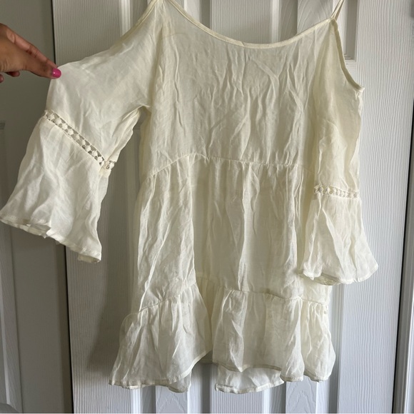 Bluenotes White Cover Up Tank Top | Medium - Picture 3 of 4